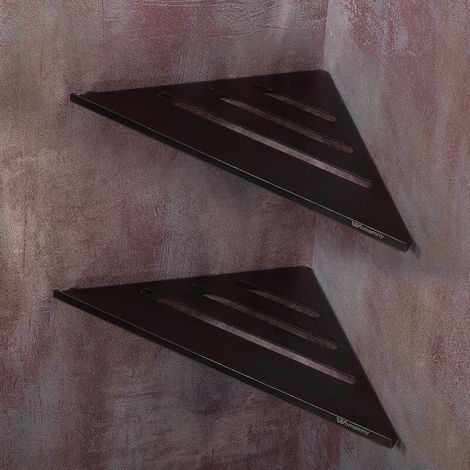 Eckregal – 2 Stück – Edelstahl – Rostfrei – Bad/Küche – 30 x 19,5 cm (1/5)