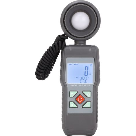 Luxmètre numérique, testeur de flux lumineux 200 000 lx, écran LCD noir et blanc, mesure de l'intensité lumineuse (1/5)