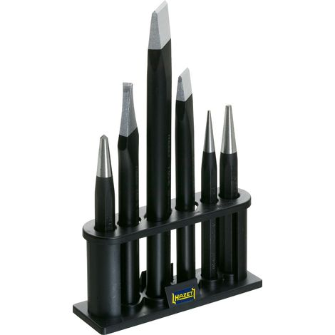 Hazet 750/6-1 Serie Di Scalpelli, Punzoni, Punteruoli, Multicolore, Numero Utensili 6 (1/5)
