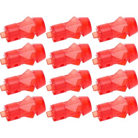 100 Stück LED-Kunststoffhalterung mit Blende, rote PC-Anzeigeleuchte, Flugzeuglampenschirm, 5 mm (1/5)