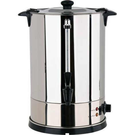Calentador de agua Yato de 15 litros, acero inoxidable brillante con cierre giratorio. (1/5)