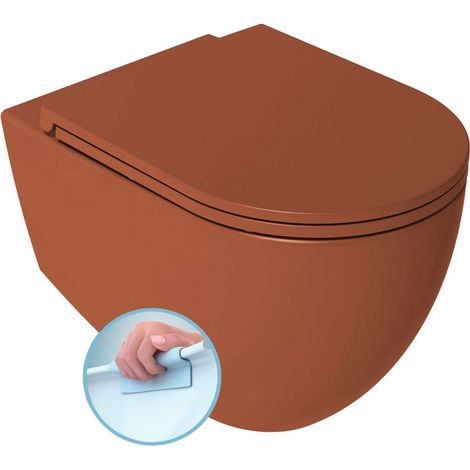 Sapho Infinity - WC sospeso, Rimless, terracotta 10NF02004-2U (1/5)