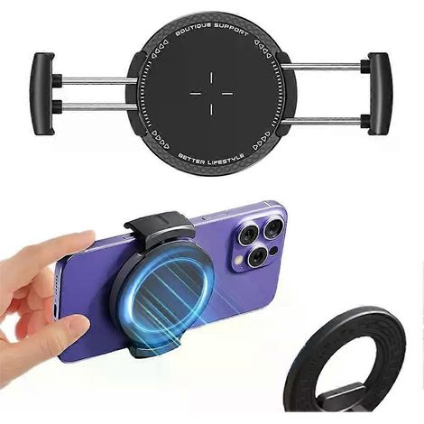 Leistungsstarke magnetische Autohalterung für Handys mit automatischer Feststellfunktion, rutschfest und sicher – magnetisches Handy-Halterungszubehör (1/4)
