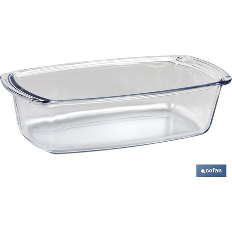 Fuente Oval Alargada De Vidrio Borosilicato Modelo Baritina 1800 Ml