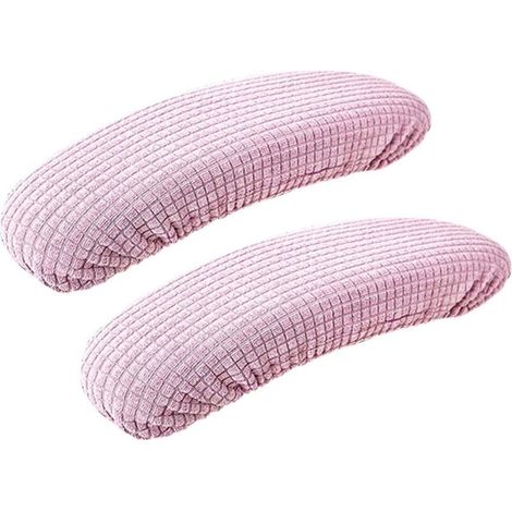 Lntyq Housse d'accoudoir élastique amovible, imperméable, extensible et confortable, protection d'accoudoir durable, pour chaise de bureau, chaise d'ordinateur (violet clair)