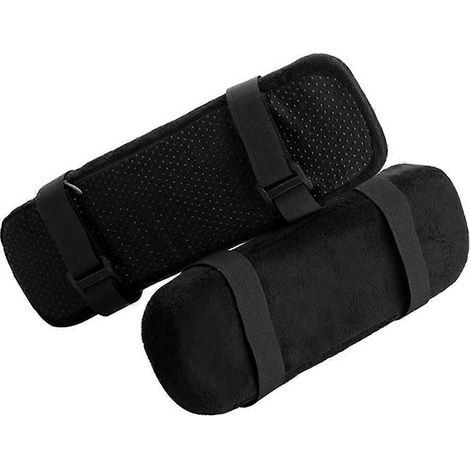 2 Stück Bürostuhlteile Armlehnenpolster aus Memory-Schaumstoff, Armlehnenbezug, Kissen