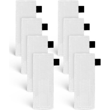 Pair 8 lingettes humides pour nettoyeurs vapeur Karcher, chiffons en microfibre pour nettoyeurs vapeur (1/4)