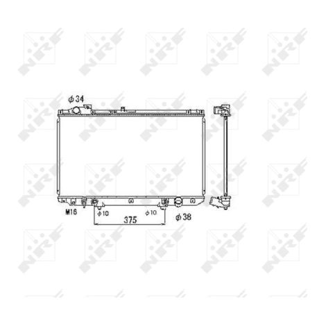 Radiateur, refroidissement du moteur NRF 53467 LEXUS 1640046570 1640046580