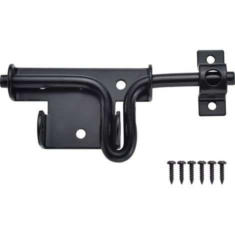 Verrou acier 16 cm – Avec clé – Portail/grange (1/5)
