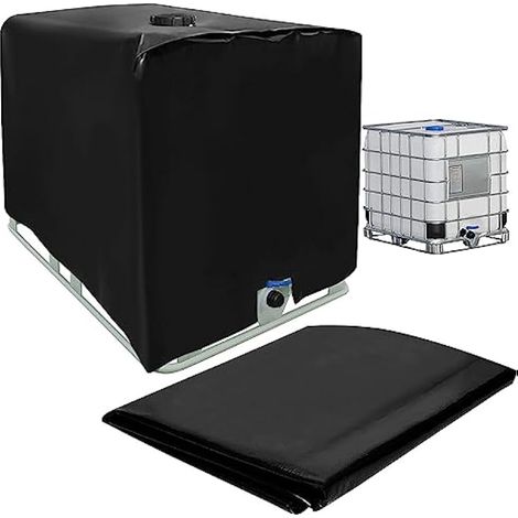 QINERSAW Bache pour Cuve 1000L IBC Bache Cuve 1000L Anti-UV Anti-Poussière Bâche Couverture Réservoir IBC Bâche Réservoir d'eau IBC 1000L Housse de Réservoir IBC 1000L Bâche Cuve IBC, 120x100x116cm (1/5)