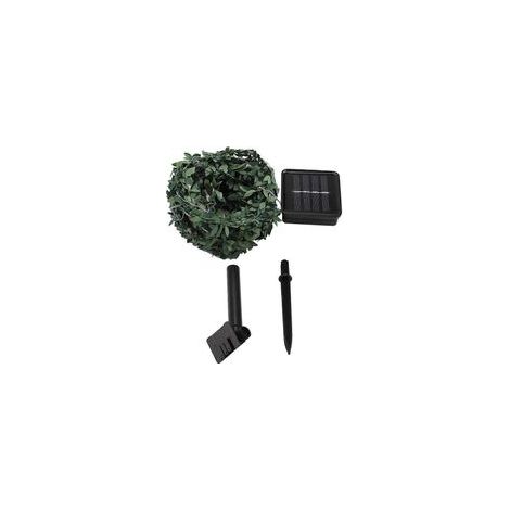 Guirnalda de luces navideñas de alambre de cobre con 100 LED solares, ideal para decorar un bastón de caramelo. - Crezuo