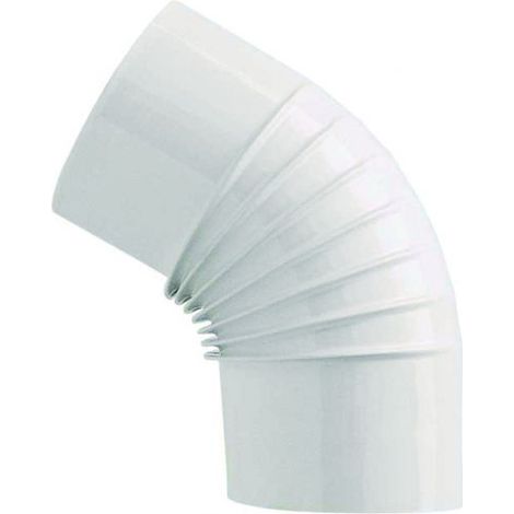 GOMITO SMALTATO 45° 'CLASSIC' Ø 150 mm - Colore bianco