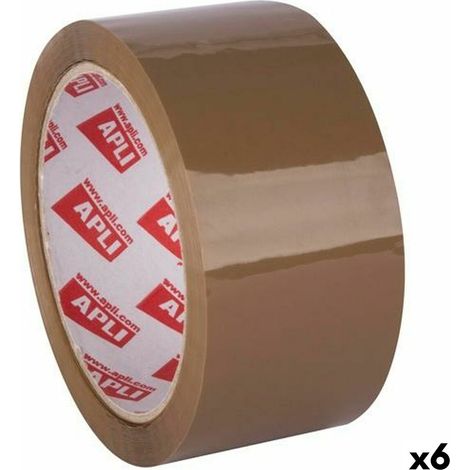 Nastro Adesivo Apli Marrone 48 mm x 66 m (6 Unità) (1/2)