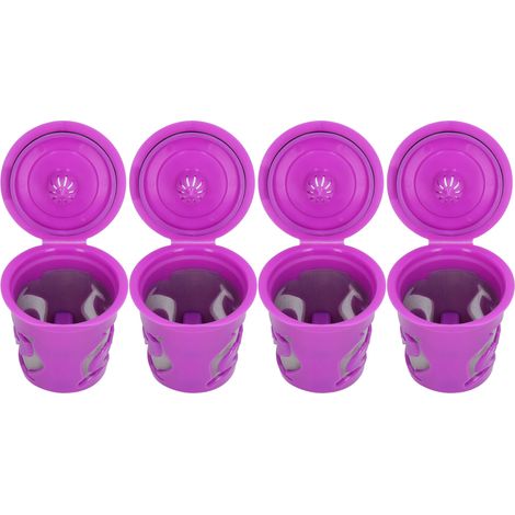 100 ml, 4 Stück wiederbefüllbare, wiederverwendbare Kaffeekapsel-Filter für Kaffeemaschinenzubehör (1/5)