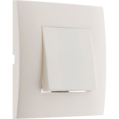 Zenitech - Interruttore Invertito Pronto da Installare - Apparecchiatura Elettrica Componibile e Personalizzabile - Fissaggio a Vite e Graffette - Cablaggio Rapido - Bianco (1/5)