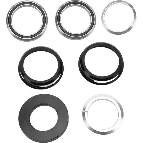 44-mm-Faltsteuersatz aus Aluminiumlegierung mit integrierten Lagern – Fahrradzubehör – Schwarz (1/5)