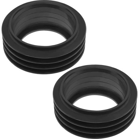 2pcs Connecteur de Tuyau de Chasse Joint de Manchon en Caoutchouc pour Tuyau de Chasse 48-50mm 58-60mm Tuyau de Vidange Entrée de Toilette Soupape de Chasse Accessoire (1/5)
