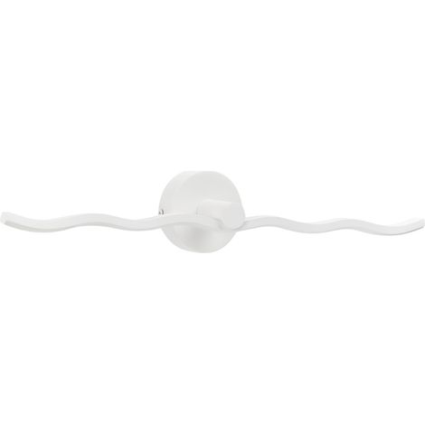 Lámpara LED para cuadros y espejos minimalista moderna de metal y silicona sala de estar baño blanco Ailette