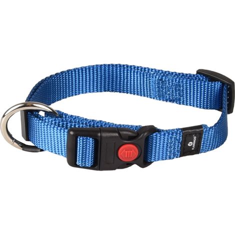 Collier Ziggi bleu  30 -45 cm 15 mm taille S pour chien - Flamingo (1/4)