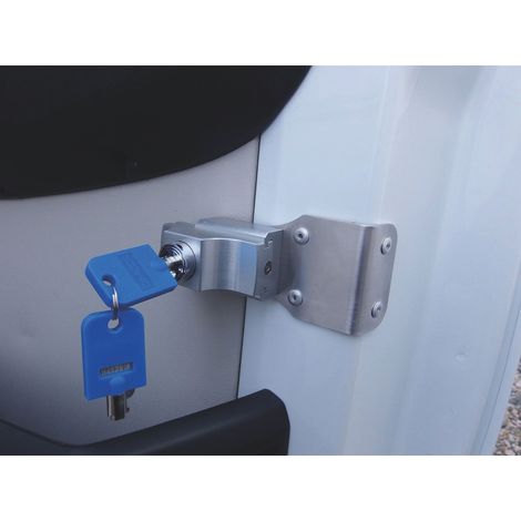 Kit de 5 verrous à clé unique pour renforcer la sécurité d'un camping-car profilé : Fiat Ducato 8 dès 2022 - Coloris Noir