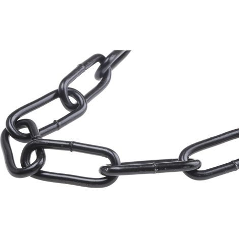 Rs Pro – Chaîne de liaison en acier laqué – Diamètre 4mm – Longueur maille 32mm – Charge 85kg – Boîte de 10 mètres
