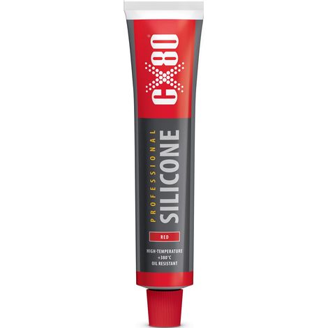 CX80 silicone rosso 80 ml - sigillante ad alta temperatura e resistenza estrema