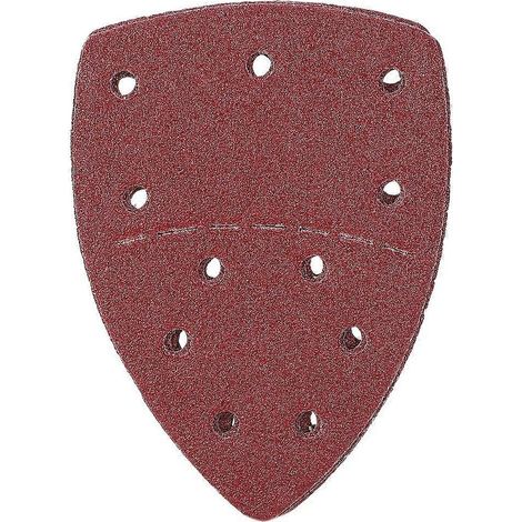 60 Stück Maus-Schleifpapier, separate Handschleifpapierblätter, 140 x 140 x 100 mm, 11 Löcher, Körnung 40