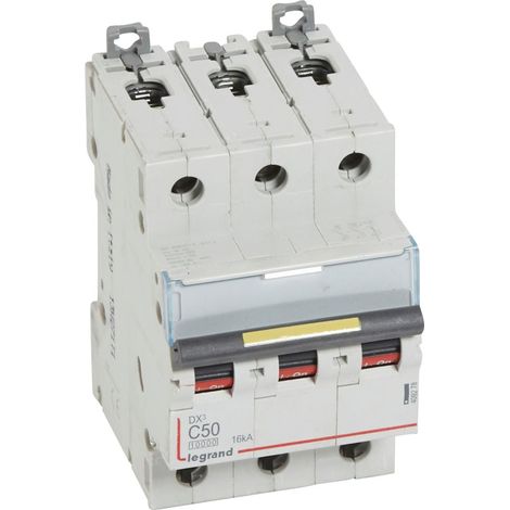 DX³ Disjoncteur 3P courbe C 50A 10kA/16kA - LEG409278