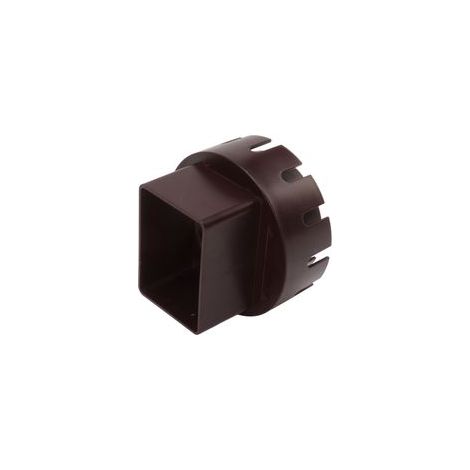 Adaptateur de descente de gouttière en plastique, adaptateur de remplacement, convertisseur de tuyau de descente avec vis, marron, taille S, 2 x 3 pouces (1/5)