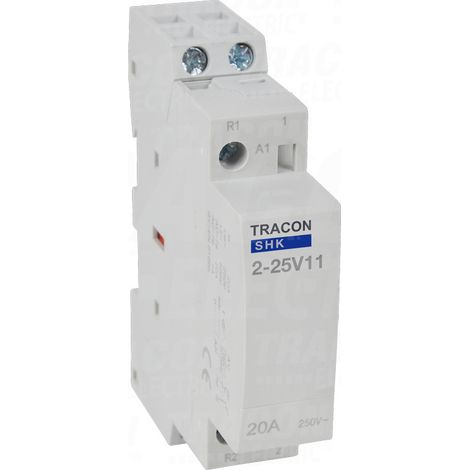 Contactor modular 230V AC 1xNO+1xNC 25A 1P (1/2)