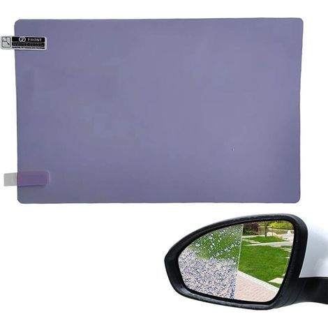 rétroviseur latéral pour voiture - Film anti-éblouissement pour rétroviseur intérieur anti-buée et anti-rayures,Film d'autocollant protecteur rétroviseur intérieur anti-buée (1/4)