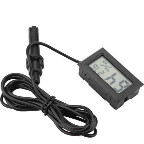 Thermometer of reptile, monitor moisture integrated for mini hygrometer of of LCD with probe external (1/4)
