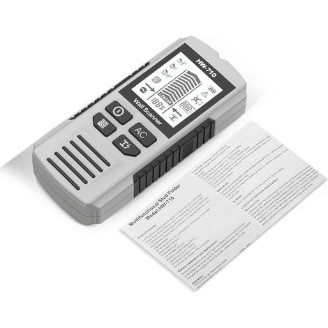 Stud Finder Wall Scanner, Handheld Digital Wall Detector with LCD Display for Wood, Metal and AC Wire Grey