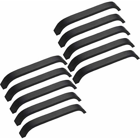 Poignée De Meuble - Alliage D'aluminium - Entraxe 160 Mm - Pour Cuisine Placard Et Armoire - Lot De 10 (1/5)