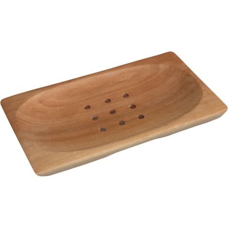 Porte-Savon Classique en Acajou - Rectangulaire- Vendu par 1 (1/4)