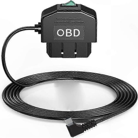 OBD-Stromkabel für Dashcam, 12-24V USB-C-Stecker, Fahrzeugverkabelungssatz, Direktladegerät für Dashcam, flexible Länge, Typ-C-Anschluss, 12V/24V Kfz-Stromversorgung, einfache Installation. (1/5)