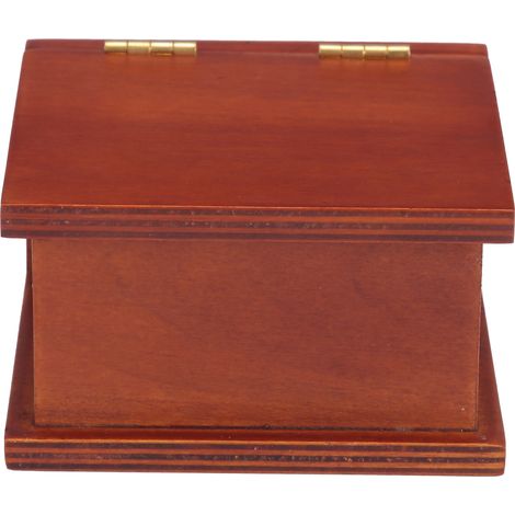 Mechanische Spieluhr in Buchform aus Holz, Miniatur-Aufziehuhr, Geschenkidee für die Wohnung (1/5)