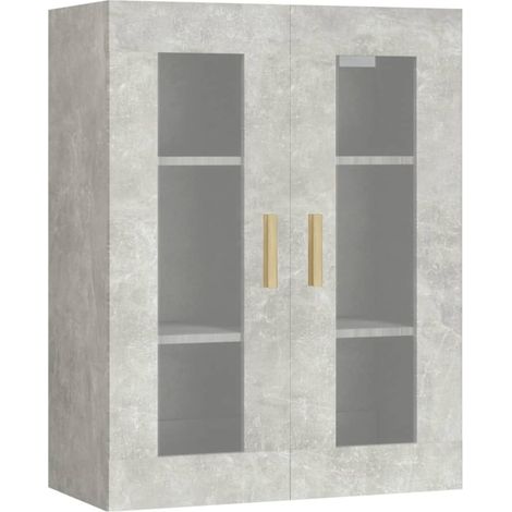 Maison Exclusive - Armadietto Pensile a Parete Grigio Cemento 69,5x34x90 cm