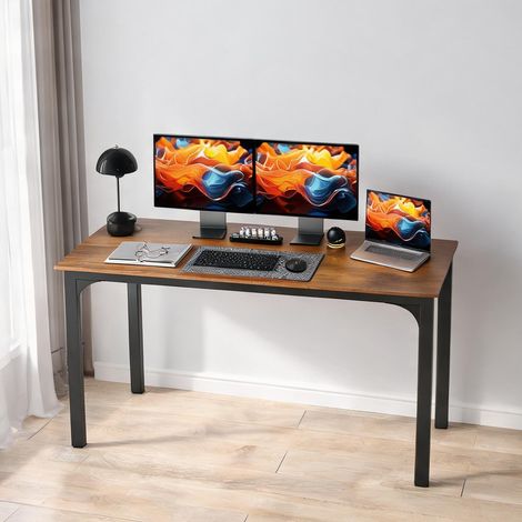 Bureau en panneau de particules acier 180 x 60 x 75 cm (1/5)