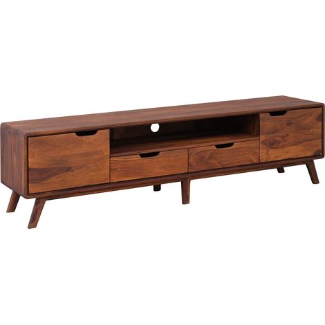 TV-Board Sheesham 180x40x48 walnuss lackiert MALMÖ 2 121