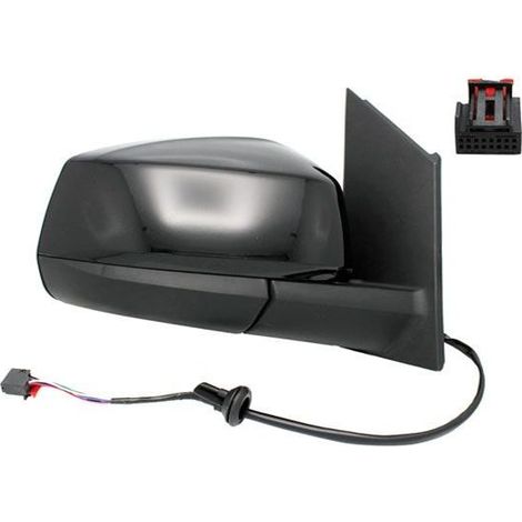 Rétroviseur rabattable électriquement droit noir brillant chauffant Volkswagen Caddy 5 (SB-SK) depuis 2021
