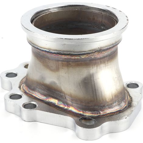8-Loch-Turboflansch auf 3-Zoll-V-Band-Ausgang für Downpipe, kompatibel mit Garrett T25, T28, GT25 und GT28. (1/5)