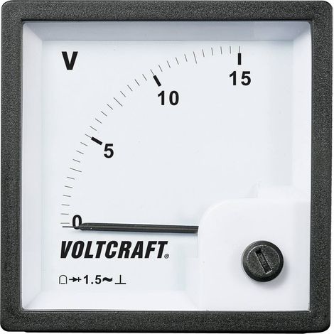Strumento di misura analogico da pannello VOLTCRAFT AM-72x72/15V 15 V N/A (1/2)