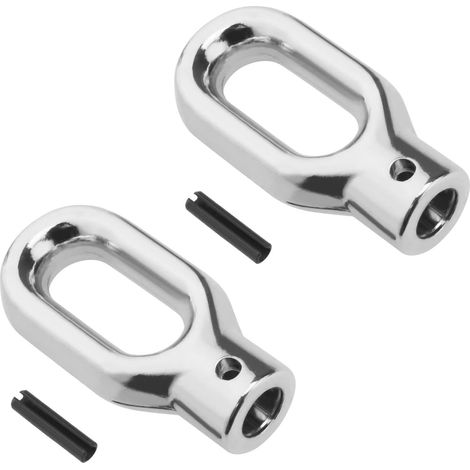 Crochet D'anneau D'auvent - Alliage D'aluminium - Filetage M10 - 62x31 4x10mm - Pour Store Extérieur - 2 Pièces