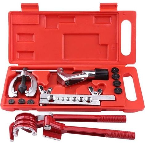 Kit d'évasement de tuyau 11PCS – Outils de pliage et sertissage – Tuyaux en laiton et aluminium – Capacité de pliage jusqu'à 180° (1/5)