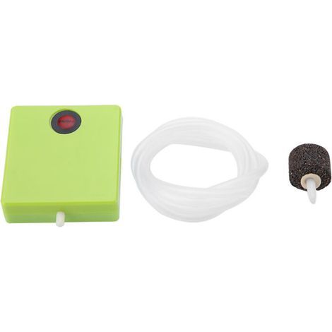 Pompe à air silencieuse pour aquarium – Mini compresseur d’oxygène avec pierre diffuseuse, idéale pour transport et élevage (1/5)