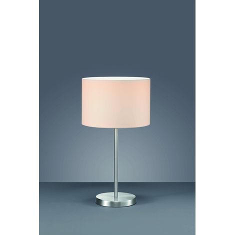 Lampada da Tavolo Hotel Metallo Paralume Bianco Ø30 cm Trio Lighting