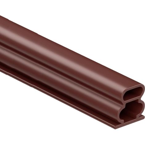 2er-Packung 1 m I-förmige EPDM-Schaumstoff-Türdichtungsleiste, selbstklebend, schalldämmend, wasserdicht, für 7,5–9,5 mm breite Spalten, braun (1/5)