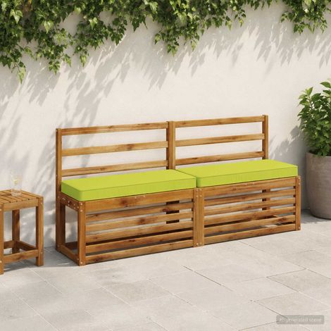 vidaXL Cojines para banco de 2 piezas VUGHT 2 pcs 100% Poliéster (1/5)