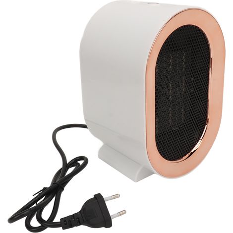 Radiateur électrique 1200W haute puissance silencieux protection surchauffe arrêt automatique double vitesse réglable ventilateur céramique PTC bureau blanc hiver fiche UE 220V (1/5)